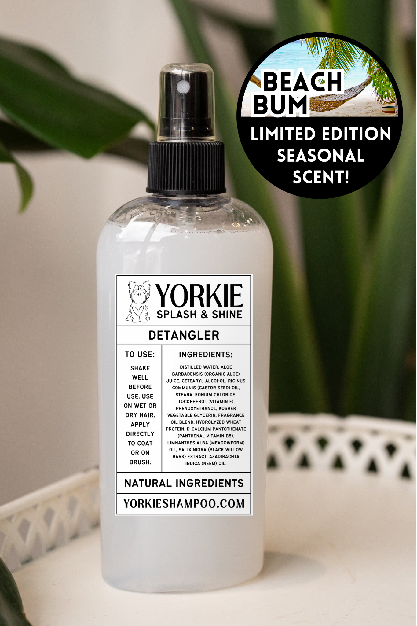 Limited Edition Yorkie Sheen DETANGLER - Beach Bum