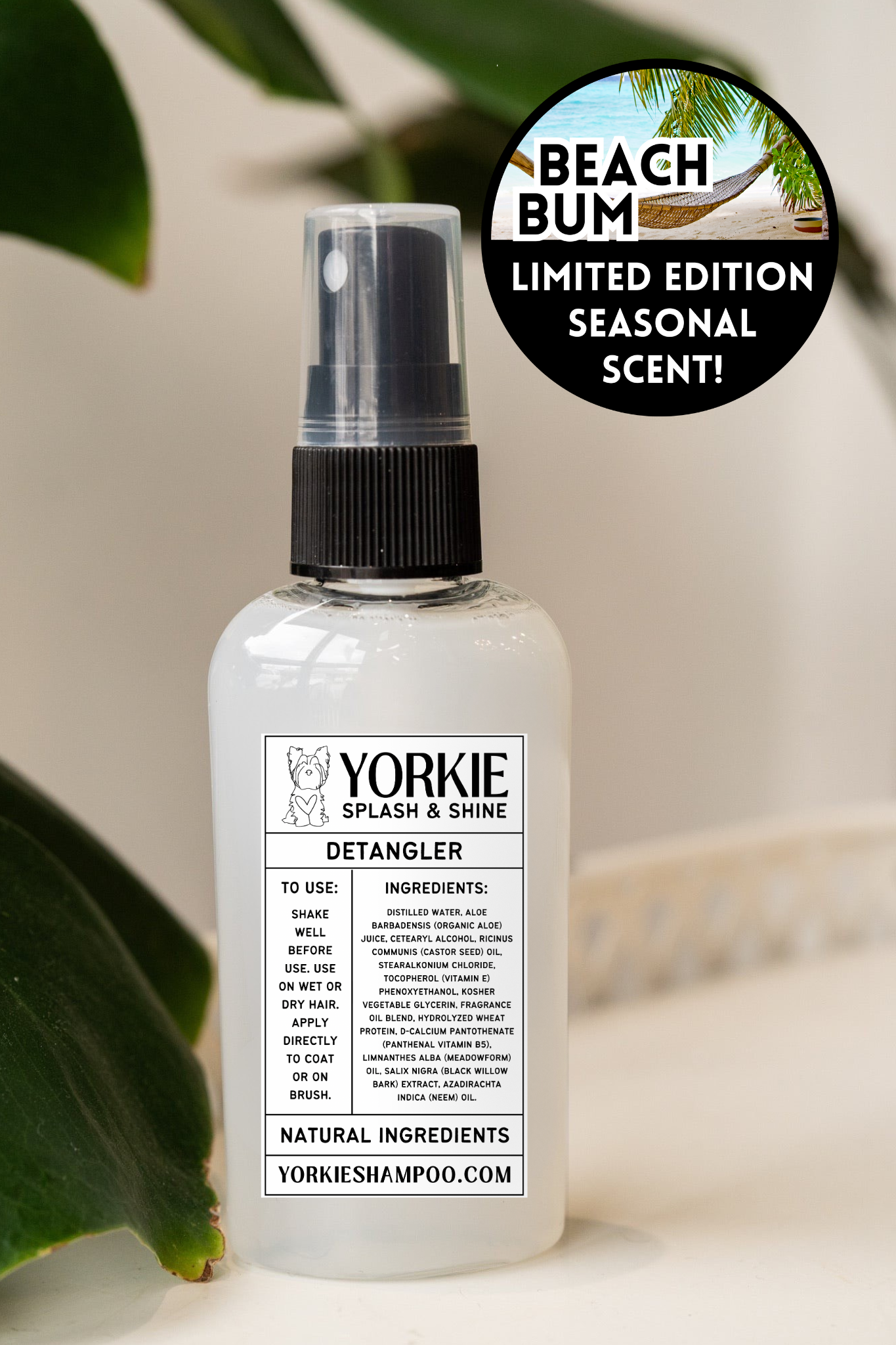 Limited Edition Yorkie Sheen DETANGLER - Beach Bum