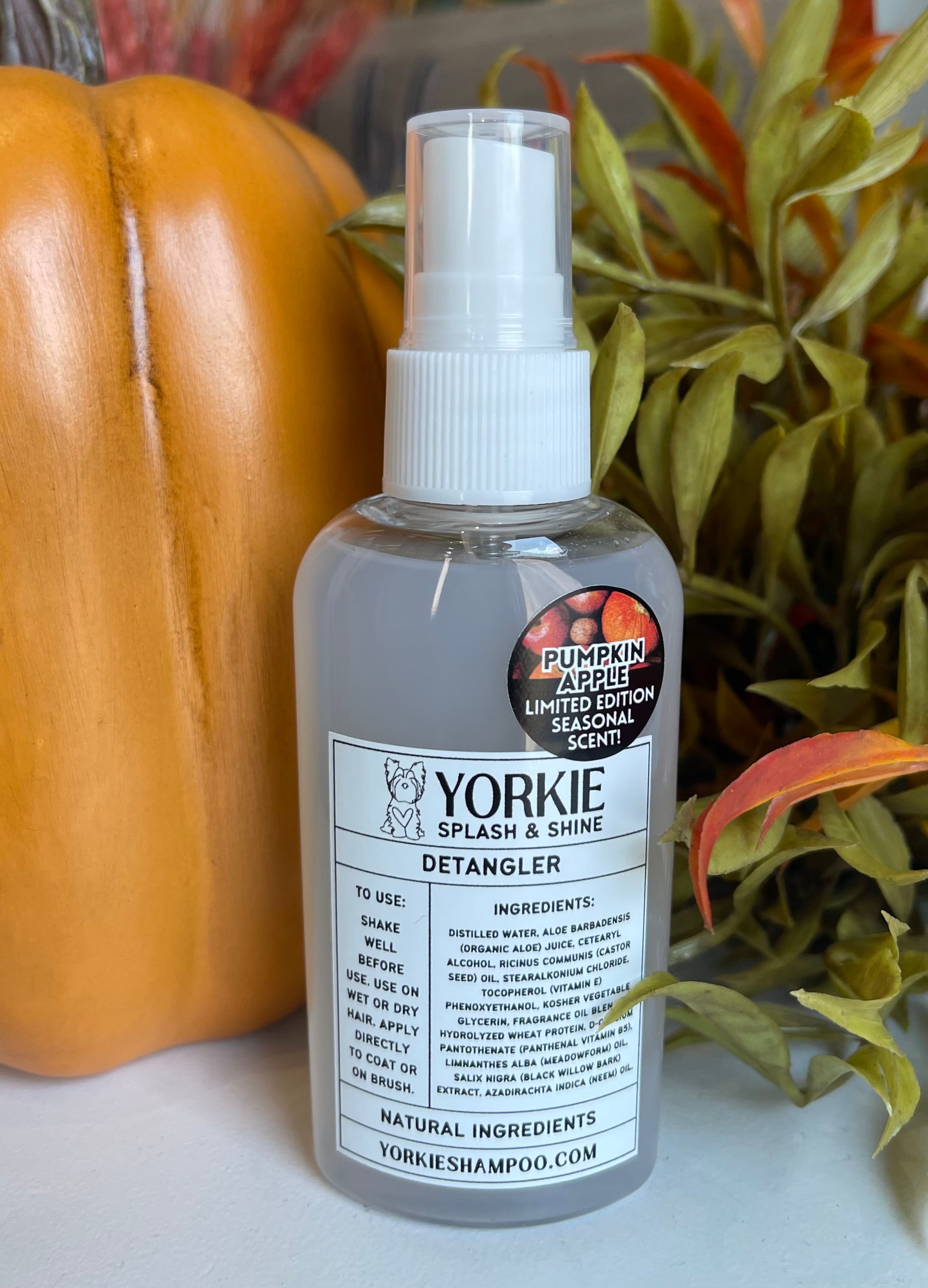 Limited Edition Yorkie Sheen DETANGLER - Pumpkin Apple